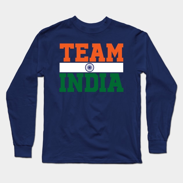 Team India - Summer Olympics Long Sleeve T-Shirt by Issho Ni